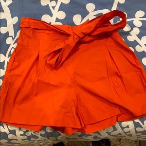 J crew Tie-waist short in cotton poplin